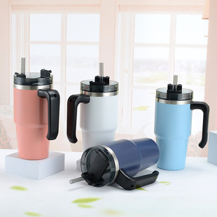 Stainless Steel Tumbler with Straw